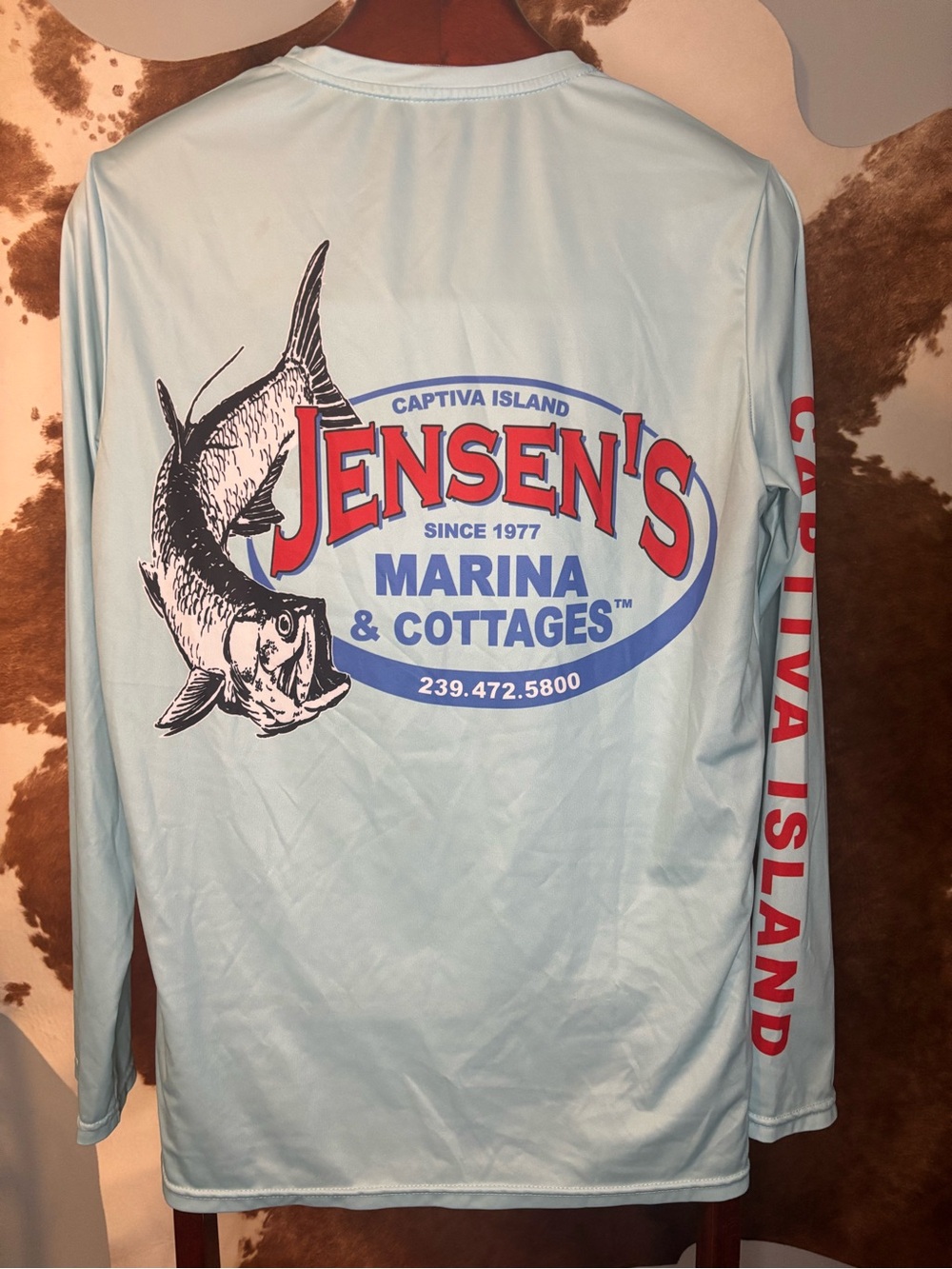 Jensen’s Marina Captiva Island Florida Tarpon Fishing Performance Shirt Men’s L